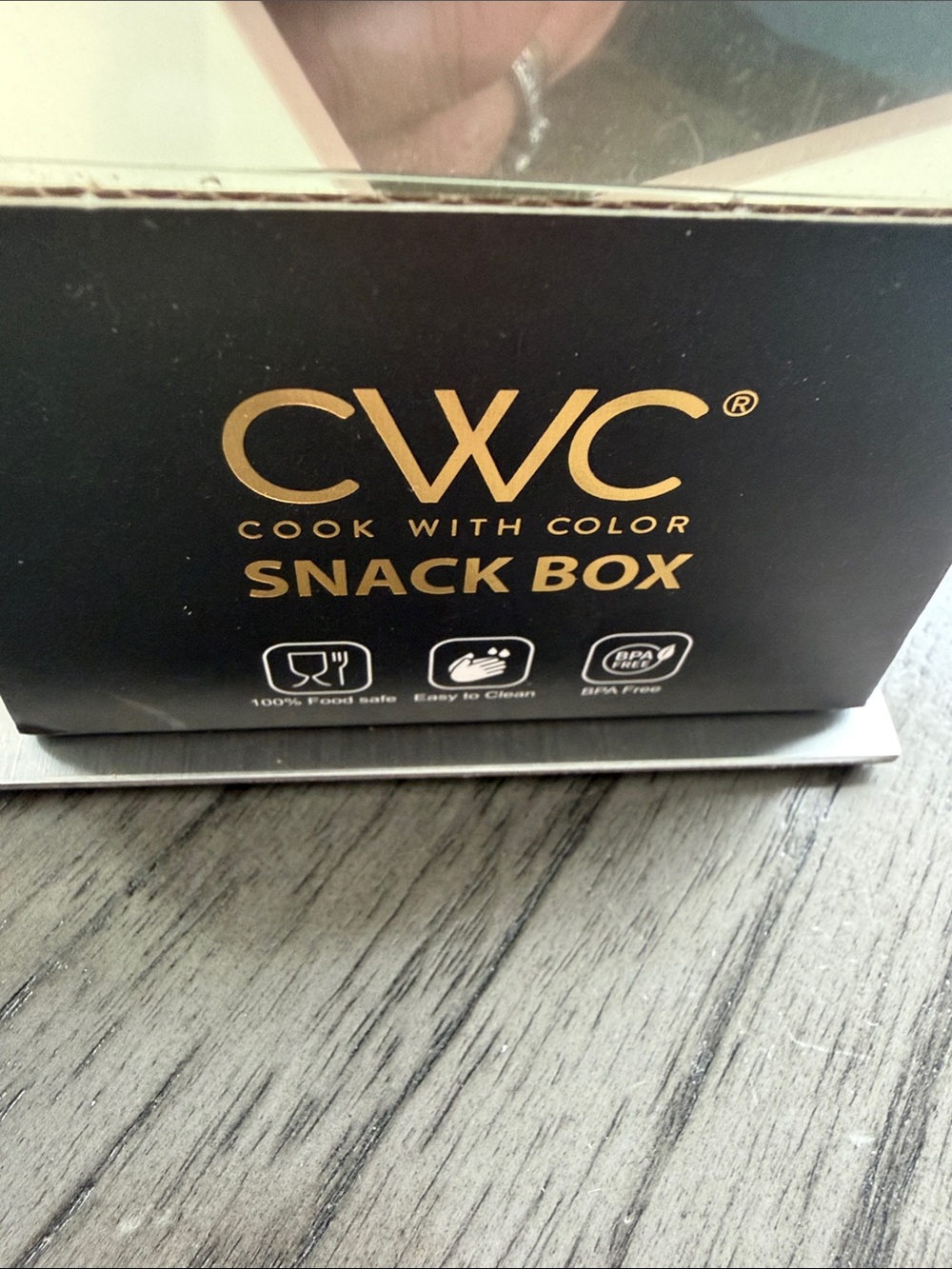 CWC Soccer-Pattern Snack Box - White & Black - Picture 2 of 3